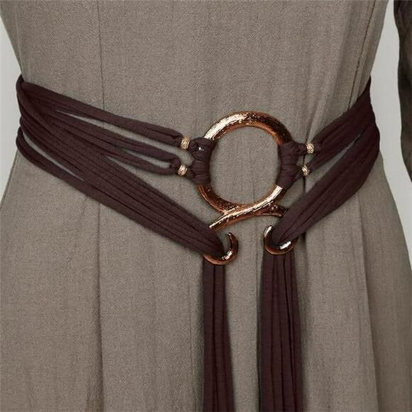 LVOW Viking Troll Cross Rope Belt Norse Witch Costume Pagan Medieval Accessory - Picture 4 of 8